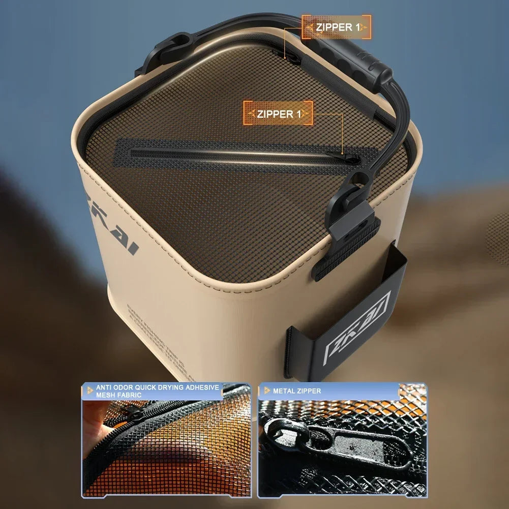 Oneside 8L/13L Foldable Fishing Bucket — Camping & Fishing