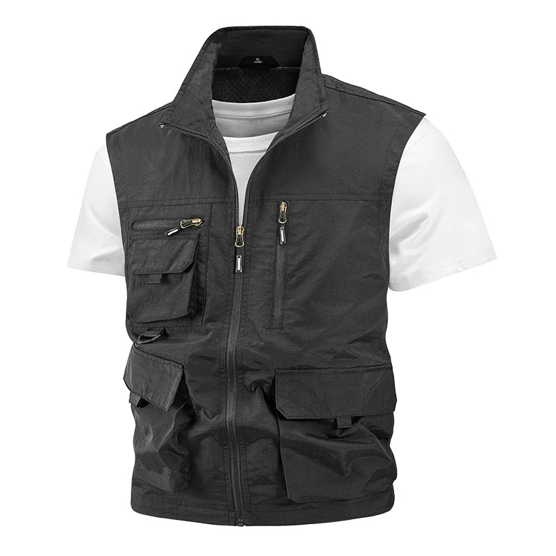 Oneside Lightweight Mesh Fishing Vest — Multi-Pocket Utility