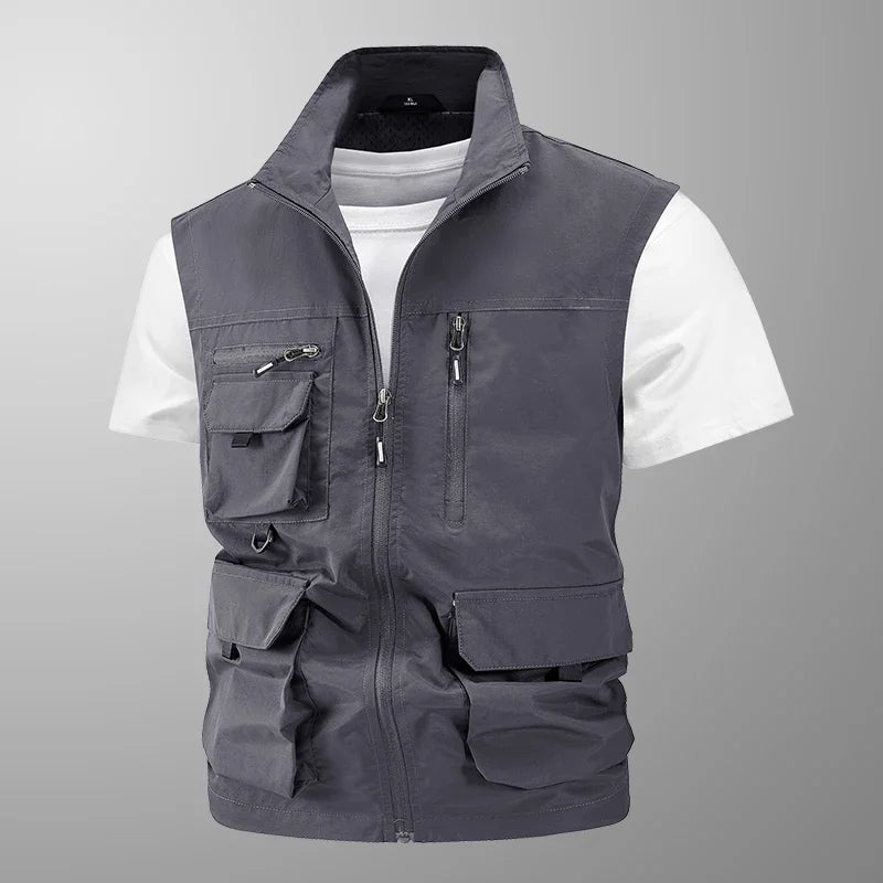 Oneside Lightweight Mesh Fishing Vest — Multi-Pocket Utility