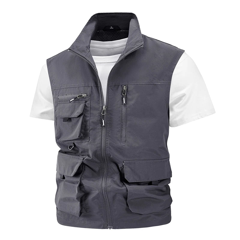 Oneside Lightweight Mesh Fishing Vest — Multi-Pocket Utility