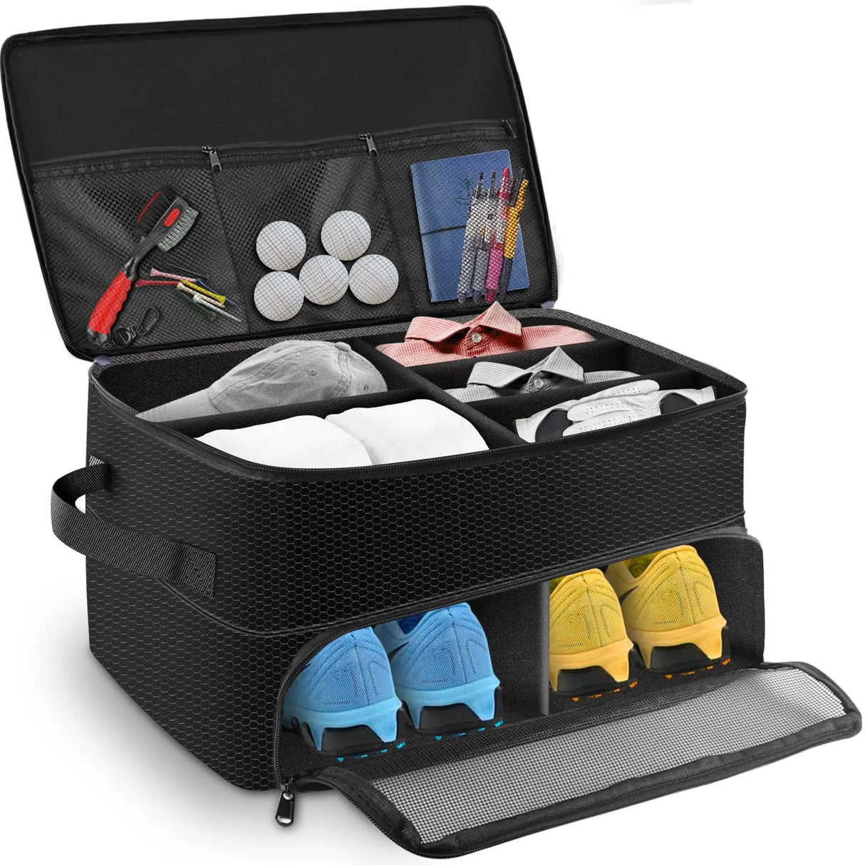 Oneside 2-Layer Golf Trunk Organiser — Waterproof Boot Bag