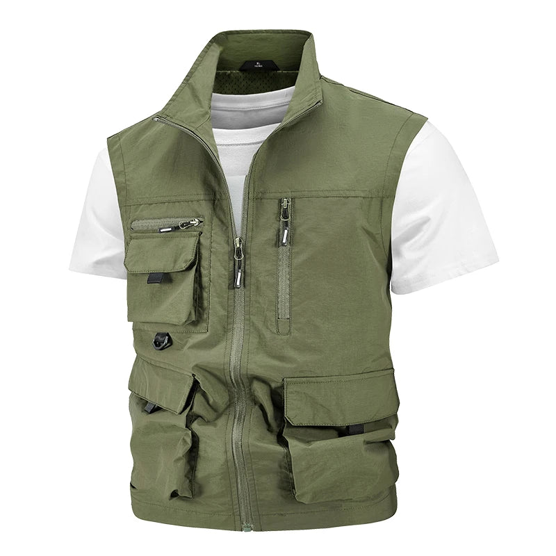 Oneside Lightweight Mesh Fishing Vest — Multi-Pocket Utility