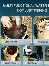 Oneside 8L/13L Foldable Fishing Bucket — Camping & Fishing