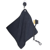 Oneside 25cm Golf Towel + Brush — Double-Sided Microfibre